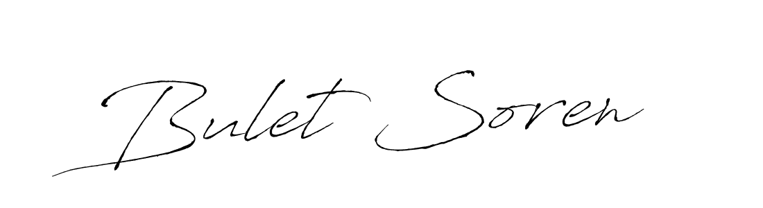 Use a signature maker to create a handwritten signature online. With this signature software, you can design (Antro_Vectra) your own signature for name Bulet Soren. Bulet Soren signature style 6 images and pictures png