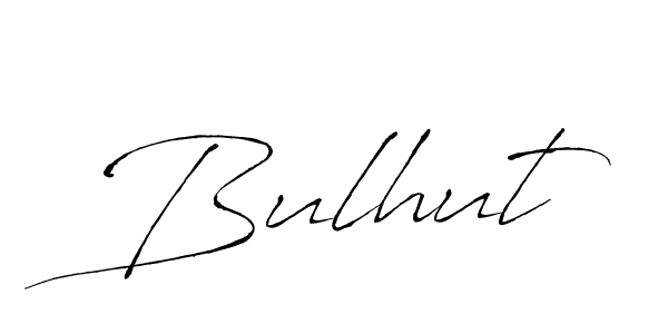 Design your own signature with our free online signature maker. With this signature software, you can create a handwritten (Antro_Vectra) signature for name Bulhut. Bulhut signature style 6 images and pictures png