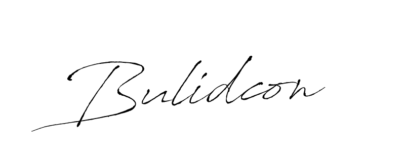 How to make Bulidcon signature? Antro_Vectra is a professional autograph style. Create handwritten signature for Bulidcon name. Bulidcon signature style 6 images and pictures png