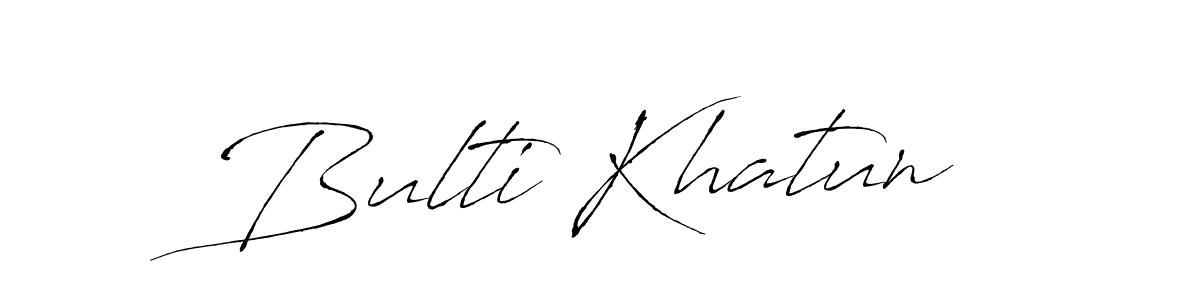 Also we have Bulti Khatun name is the best signature style. Create professional handwritten signature collection using Antro_Vectra autograph style. Bulti Khatun signature style 6 images and pictures png