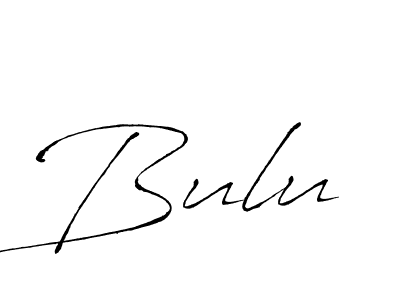 Design your own signature with our free online signature maker. With this signature software, you can create a handwritten (Antro_Vectra) signature for name Bulu. Bulu signature style 6 images and pictures png