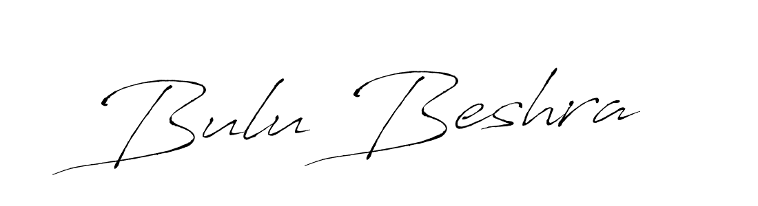 Design your own signature with our free online signature maker. With this signature software, you can create a handwritten (Antro_Vectra) signature for name Bulu Beshra. Bulu Beshra signature style 6 images and pictures png