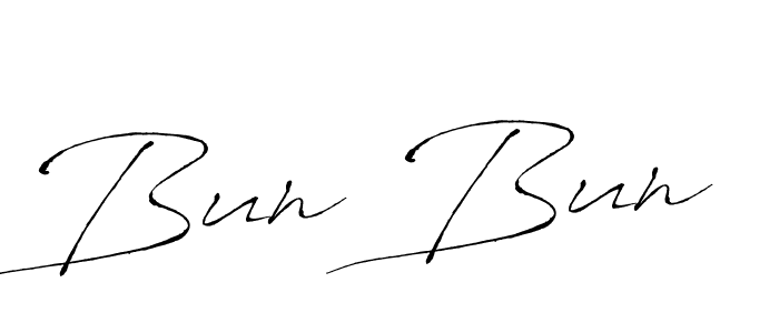 Create a beautiful signature design for name Bun Bun. With this signature (Antro_Vectra) fonts, you can make a handwritten signature for free. Bun Bun signature style 6 images and pictures png