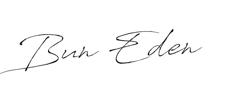 Also You can easily find your signature by using the search form. We will create Bun Eden name handwritten signature images for you free of cost using Antro_Vectra sign style. Bun Eden signature style 6 images and pictures png