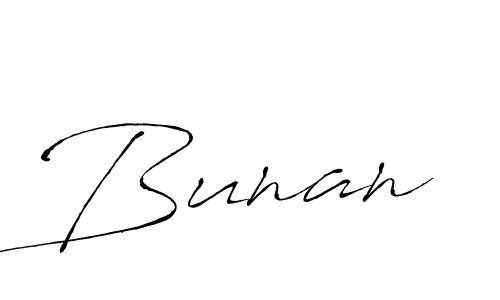 How to make Bunan name signature. Use Antro_Vectra style for creating short signs online. This is the latest handwritten sign. Bunan signature style 6 images and pictures png