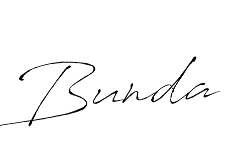 Bunda stylish signature style. Best Handwritten Sign (Antro_Vectra) for my name. Handwritten Signature Collection Ideas for my name Bunda. Bunda signature style 6 images and pictures png