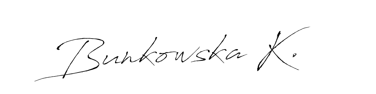 Make a beautiful signature design for name Bunkowska K.. Use this online signature maker to create a handwritten signature for free. Bunkowska K. signature style 6 images and pictures png