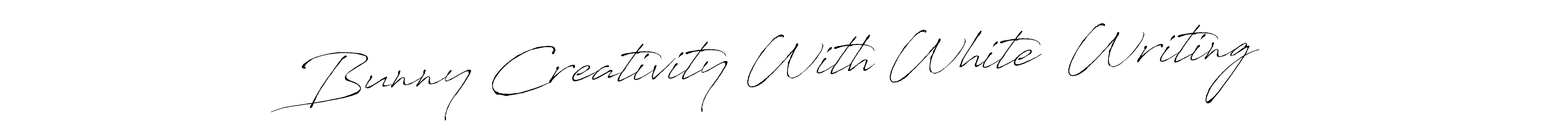 Once you've used our free online signature maker to create your best signature Antro_Vectra style, it's time to enjoy all of the benefits that Bunny Creativity With White  Writing name signing documents. Bunny Creativity With White  Writing signature style 6 images and pictures png