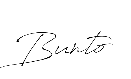 You should practise on your own different ways (Antro_Vectra) to write your name (Bunto) in signature. don't let someone else do it for you. Bunto signature style 6 images and pictures png