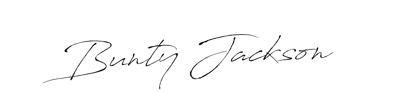 Also we have Bunty Jackson name is the best signature style. Create professional handwritten signature collection using Antro_Vectra autograph style. Bunty Jackson signature style 6 images and pictures png