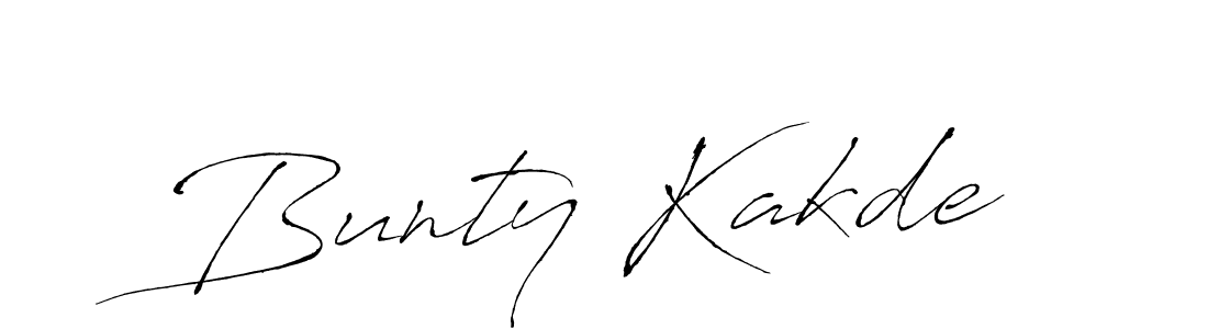 You should practise on your own different ways (Antro_Vectra) to write your name (Bunty Kakde) in signature. don't let someone else do it for you. Bunty Kakde signature style 6 images and pictures png