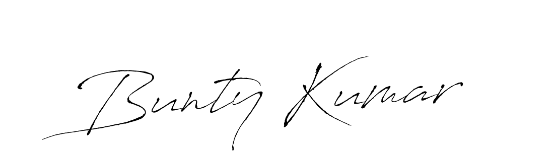 Use a signature maker to create a handwritten signature online. With this signature software, you can design (Antro_Vectra) your own signature for name Bunty Kumar. Bunty Kumar signature style 6 images and pictures png