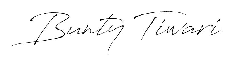A dynamic signature style for Bunty Tiwari using Antro_Vectra script. Designed to look authentic, handwritten, and professional. Bunty Tiwari signature style 6 images and pictures png
