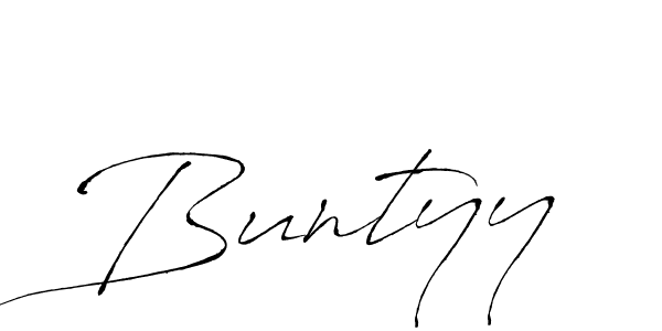 Create a beautiful signature design for name Buntyy. With this signature (Antro_Vectra) fonts, you can make a handwritten signature for free. Buntyy signature style 6 images and pictures png
