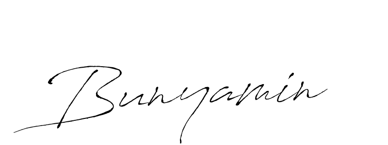 Design your own signature with our free online signature maker. With this signature software, you can create a handwritten (Antro_Vectra) signature for name Bunyamin. Bunyamin signature style 6 images and pictures png