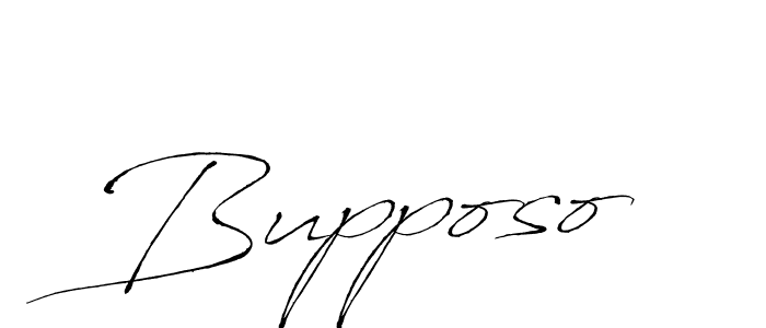 How to make Bupposo signature? Antro_Vectra is a professional autograph style. Create handwritten signature for Bupposo name. Bupposo signature style 6 images and pictures png