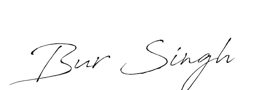 Design your own signature with our free online signature maker. With this signature software, you can create a handwritten (Antro_Vectra) signature for name Bur Singh. Bur Singh signature style 6 images and pictures png