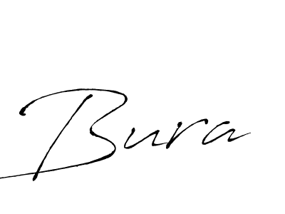 Make a beautiful signature design for name Bura. With this signature (Antro_Vectra) style, you can create a handwritten signature for free. Bura signature style 6 images and pictures png