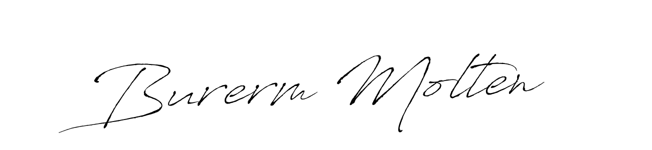 How to make Burerm Molten signature? Antro_Vectra is a professional autograph style. Create handwritten signature for Burerm Molten name. Burerm Molten signature style 6 images and pictures png