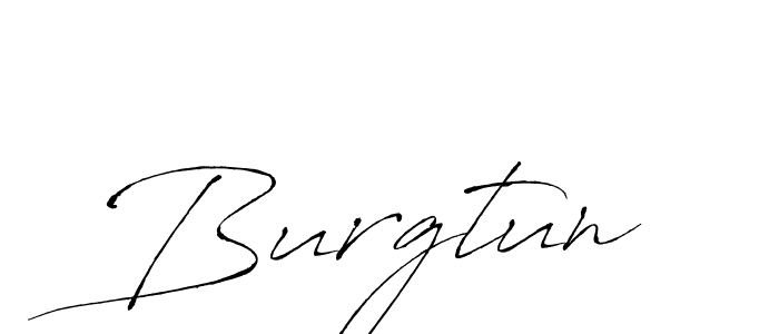 Design your own signature with our free online signature maker. With this signature software, you can create a handwritten (Antro_Vectra) signature for name Burgtun. Burgtun signature style 6 images and pictures png