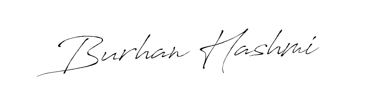 Burhan Hashmi stylish signature style. Best Handwritten Sign (Antro_Vectra) for my name. Handwritten Signature Collection Ideas for my name Burhan Hashmi. Burhan Hashmi signature style 6 images and pictures png