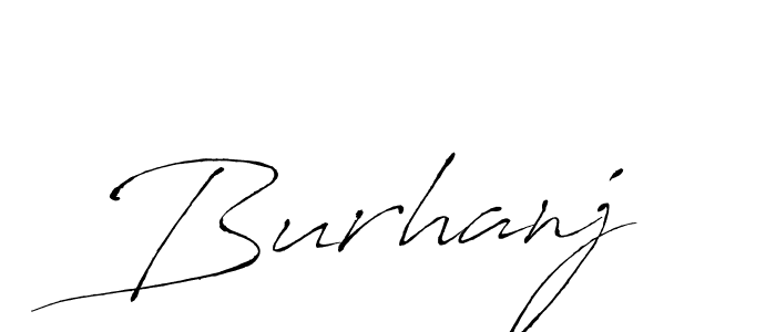 Design your own signature with our free online signature maker. With this signature software, you can create a handwritten (Antro_Vectra) signature for name Burhanj. Burhanj signature style 6 images and pictures png