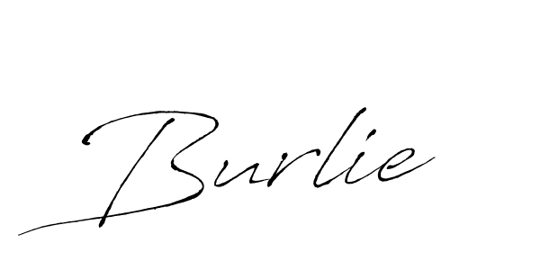 Design your own signature with our free online signature maker. With this signature software, you can create a handwritten (Antro_Vectra) signature for name Burlie. Burlie signature style 6 images and pictures png