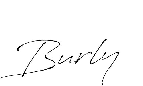 Design your own signature with our free online signature maker. With this signature software, you can create a handwritten (Antro_Vectra) signature for name Burly. Burly signature style 6 images and pictures png