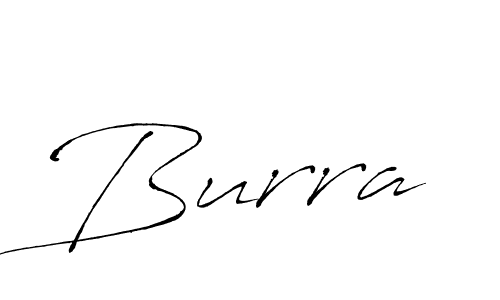 Design your own signature with our free online signature maker. With this signature software, you can create a handwritten (Antro_Vectra) signature for name Burra. Burra signature style 6 images and pictures png