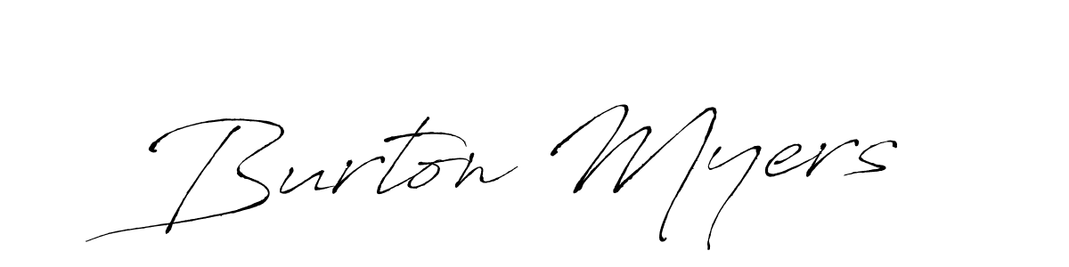 Create a beautiful signature design for name Burton Myers. With this signature (Antro_Vectra) fonts, you can make a handwritten signature for free. Burton Myers signature style 6 images and pictures png