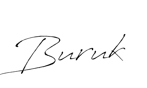 Make a beautiful signature design for name Buruk. With this signature (Antro_Vectra) style, you can create a handwritten signature for free. Buruk signature style 6 images and pictures png