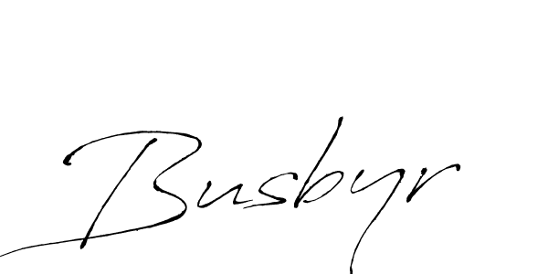 Design your own signature with our free online signature maker. With this signature software, you can create a handwritten (Antro_Vectra) signature for name Busbyr. Busbyr signature style 6 images and pictures png