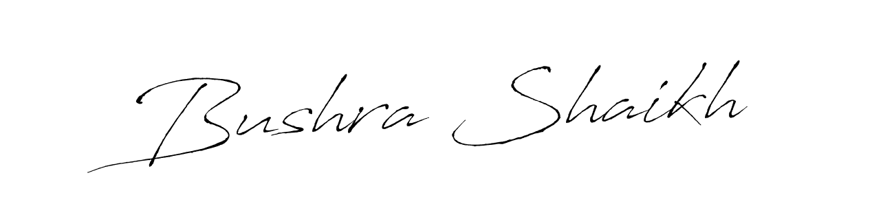 Make a short Bushra Shaikh signature style. Manage your documents anywhere anytime using Antro_Vectra. Create and add eSignatures, submit forms, share and send files easily. Bushra Shaikh signature style 6 images and pictures png