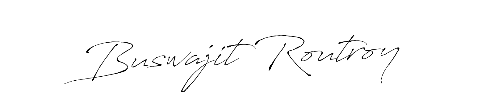 Use a signature maker to create a handwritten signature online. With this signature software, you can design (Antro_Vectra) your own signature for name Buswajit Routroy. Buswajit Routroy signature style 6 images and pictures png