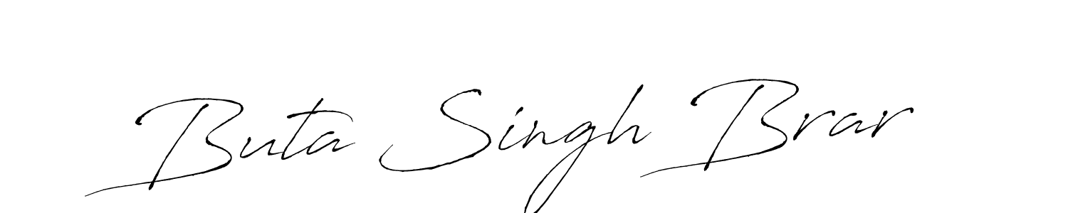 Buta Singh Brar stylish signature style. Best Handwritten Sign (Antro_Vectra) for my name. Handwritten Signature Collection Ideas for my name Buta Singh Brar. Buta Singh Brar signature style 6 images and pictures png