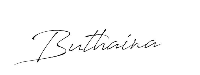 Create a beautiful signature design for name Buthaina. With this signature (Antro_Vectra) fonts, you can make a handwritten signature for free. Buthaina signature style 6 images and pictures png