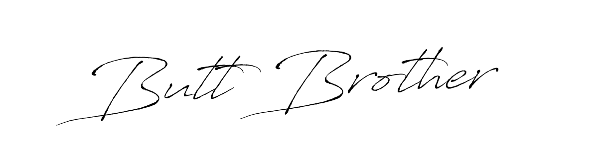 The best way (Antro_Vectra) to make a short signature is to pick only two or three words in your name. The name Butt Brother include a total of six letters. For converting this name. Butt Brother signature style 6 images and pictures png