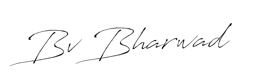 How to make Bv Bharwad signature? Antro_Vectra is a professional autograph style. Create handwritten signature for Bv Bharwad name. Bv Bharwad signature style 6 images and pictures png