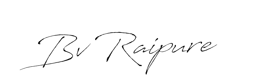 How to make Bv Raipure name signature. Use Antro_Vectra style for creating short signs online. This is the latest handwritten sign. Bv Raipure signature style 6 images and pictures png