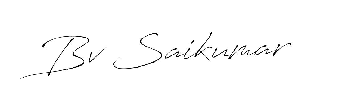 Similarly Antro_Vectra is the best handwritten signature design. Signature creator online .You can use it as an online autograph creator for name Bv Saikumar. Bv Saikumar signature style 6 images and pictures png