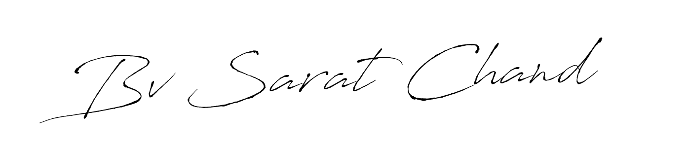 Create a beautiful signature design for name Bv Sarat Chand. With this signature (Antro_Vectra) fonts, you can make a handwritten signature for free. Bv Sarat Chand signature style 6 images and pictures png