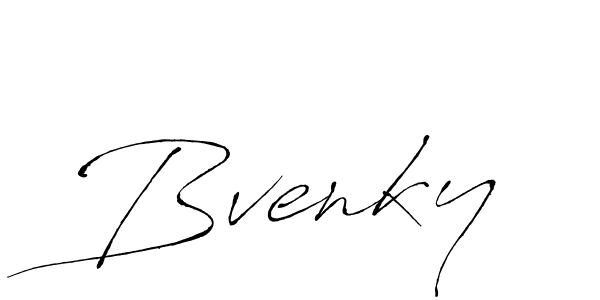 Antro_Vectra is a professional signature style that is perfect for those who want to add a touch of class to their signature. It is also a great choice for those who want to make their signature more unique. Get Bvenky name to fancy signature for free. Bvenky signature style 6 images and pictures png