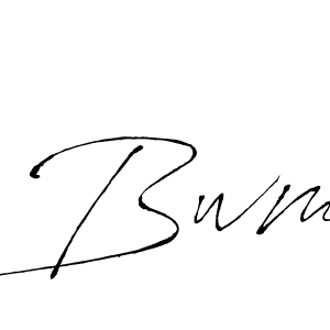 How to Draw Bwm signature style? Antro_Vectra is a latest design signature styles for name Bwm. Bwm signature style 6 images and pictures png