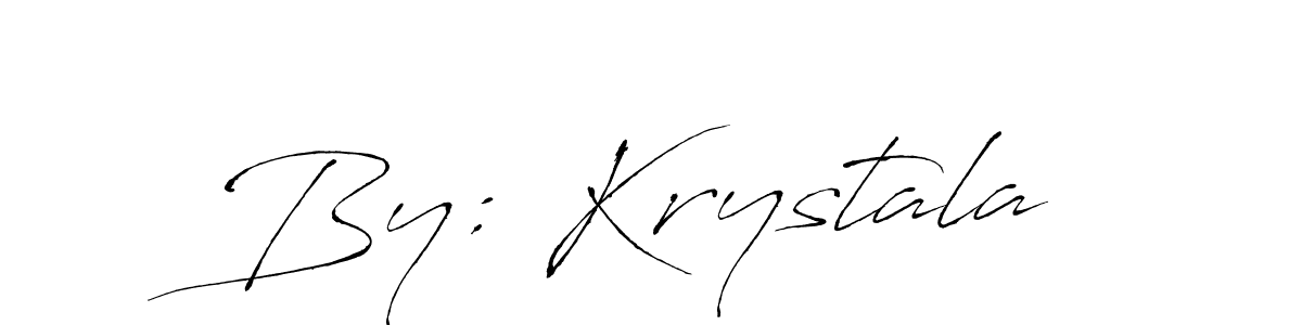 if you are searching for the best signature style for your name By: Krystala. so please give up your signature search. here we have designed multiple signature styles  using Antro_Vectra. By: Krystala signature style 6 images and pictures png