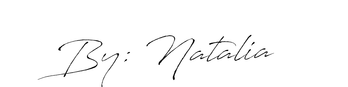 Make a beautiful signature design for name By: Natalia . Use this online signature maker to create a handwritten signature for free. By: Natalia  signature style 6 images and pictures png