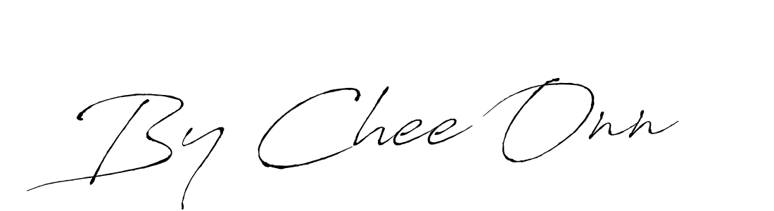 You should practise on your own different ways (Antro_Vectra) to write your name (By Chee Onn) in signature. don't let someone else do it for you. By Chee Onn signature style 6 images and pictures png