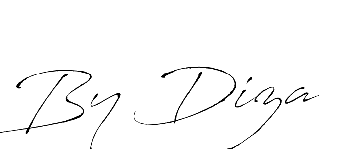 Make a beautiful signature design for name By Diza. Use this online signature maker to create a handwritten signature for free. By Diza signature style 6 images and pictures png