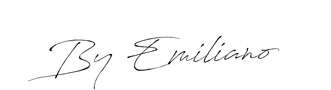 You should practise on your own different ways (Antro_Vectra) to write your name (By Emiliano) in signature. don't let someone else do it for you. By Emiliano signature style 6 images and pictures png