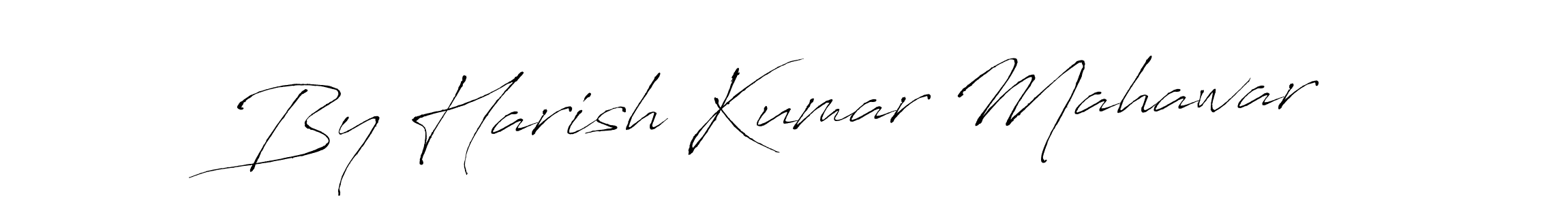 How to make By Harish Kumar Mahawar name signature. Use Antro_Vectra style for creating short signs online. This is the latest handwritten sign. By Harish Kumar Mahawar signature style 6 images and pictures png