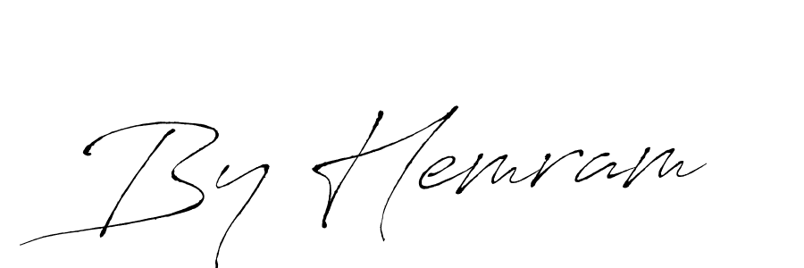 Also we have By Hemram name is the best signature style. Create professional handwritten signature collection using Antro_Vectra autograph style. By Hemram signature style 6 images and pictures png